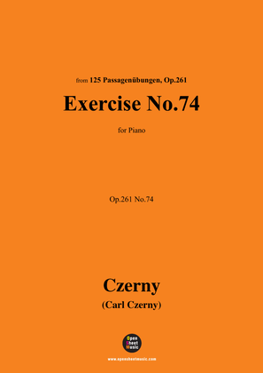 C. Czerny-Exercise No.74,Op.261 No.74