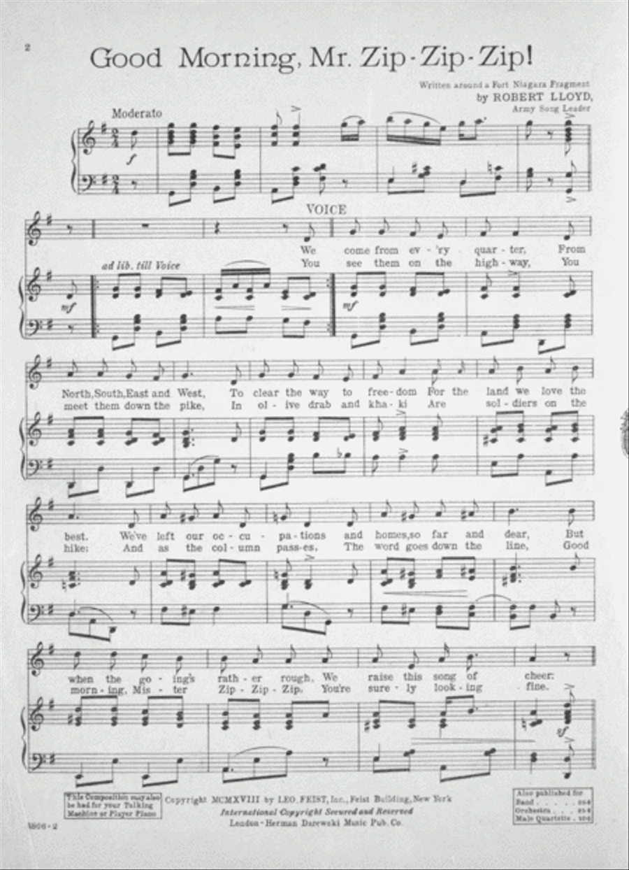 Good Morning Mr. Zip-Zip-Zip Voice scores gallery preview page 2