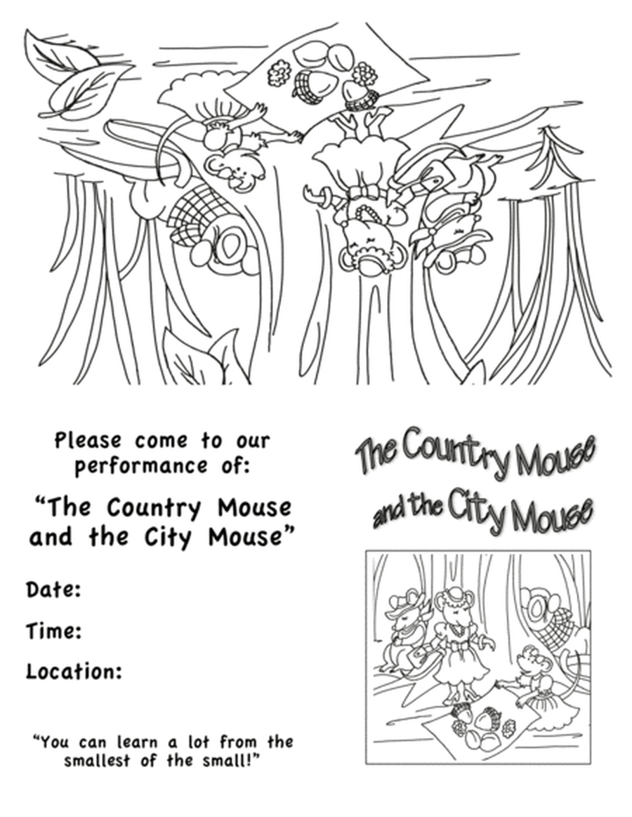 The Country Mouse and the City Mouse Production Kit image number null
