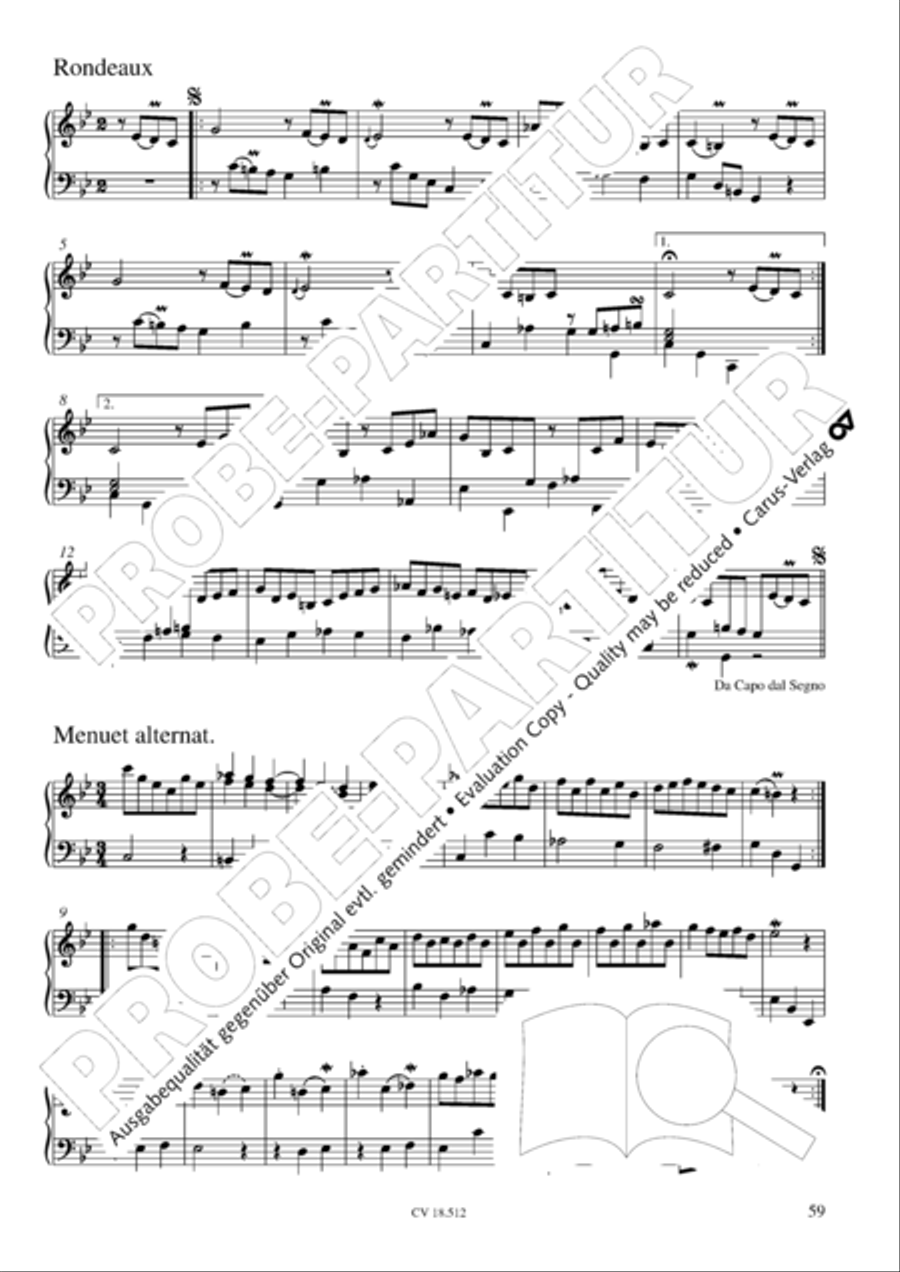 Six Suites Harpsichord scores gallery preview page 60