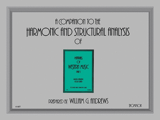 Book cover for Companion to the Harmonic and Structural Analysis of the Materials of Western Music - Part 1
