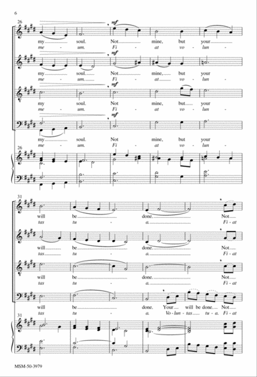 Into Your Hands I Surrender My Soul: In manus tuas 4-Part scores gallery preview page 5