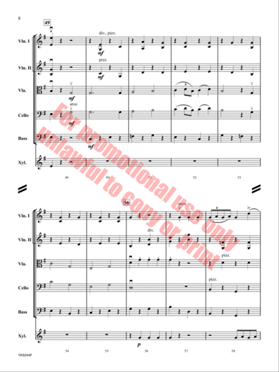 Fossils and Finale Orchestra scores gallery preview page 8