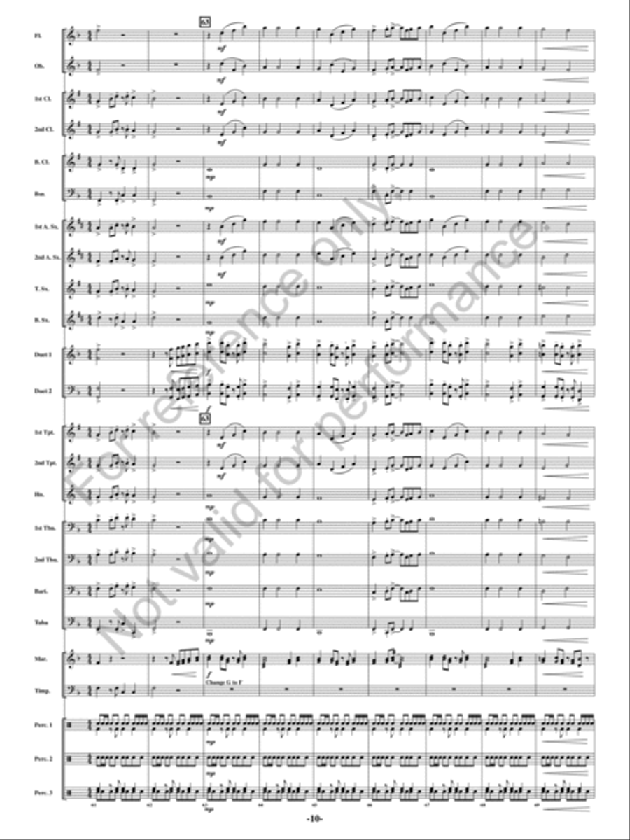 Judy Plays The Tuba, Johnny Plays The Flute Concert Band scores gallery preview page 9
