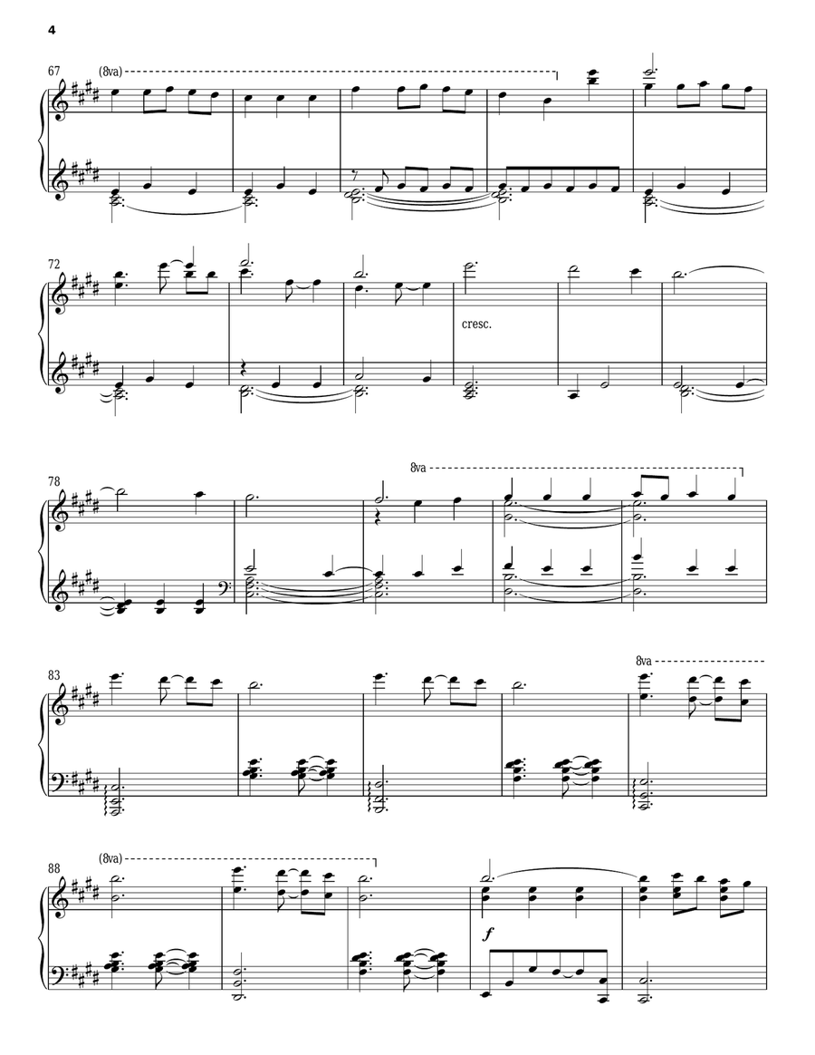 Angels We Have Heard On High Piano Solo scores gallery preview page 4