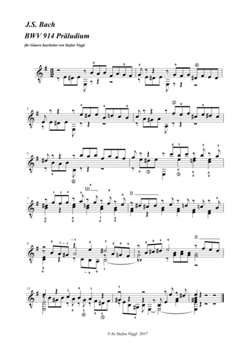 Prelude BWV 914