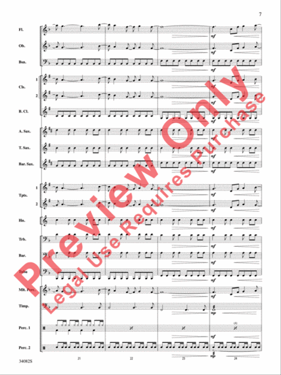 Just the Way You Are (Amazing) Concert Band scores gallery preview page 8