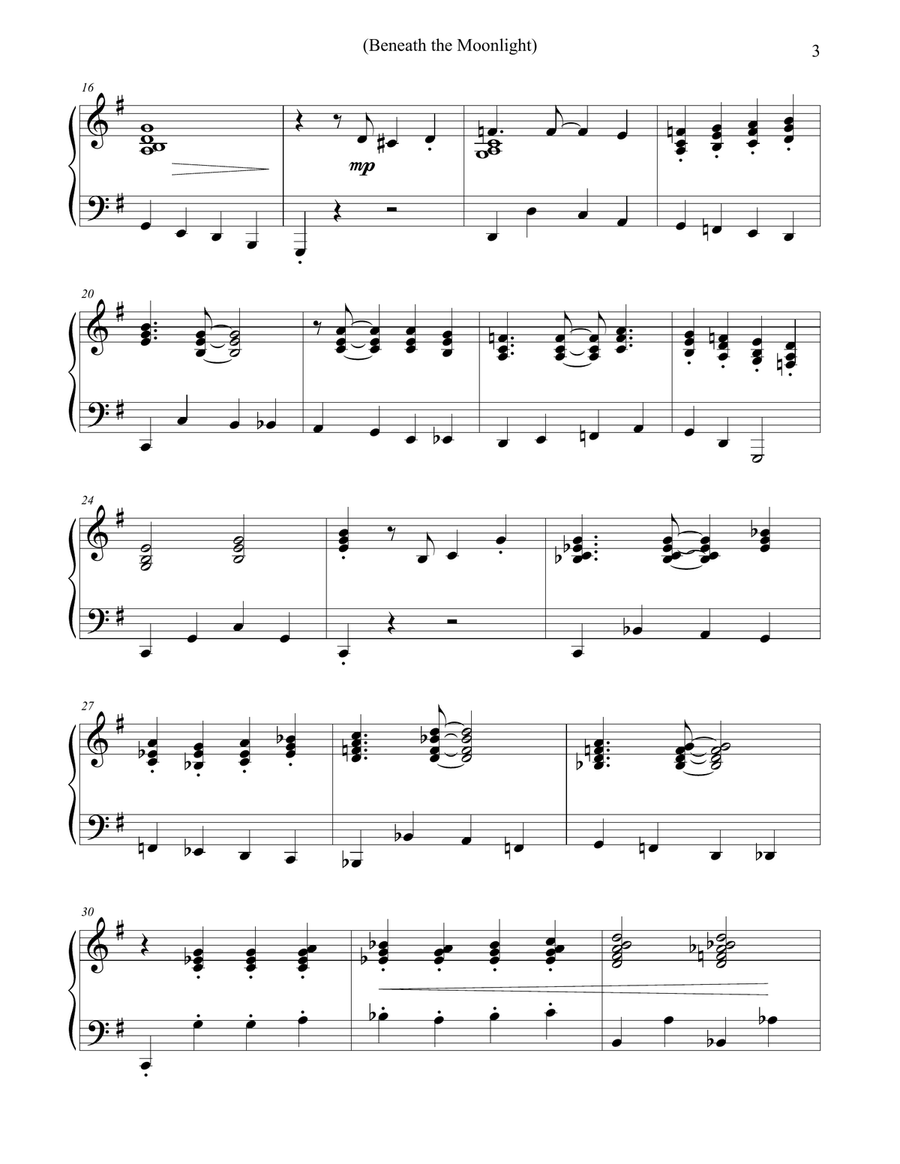 Beneath the Moonlight Piano Method scores gallery preview page 2
