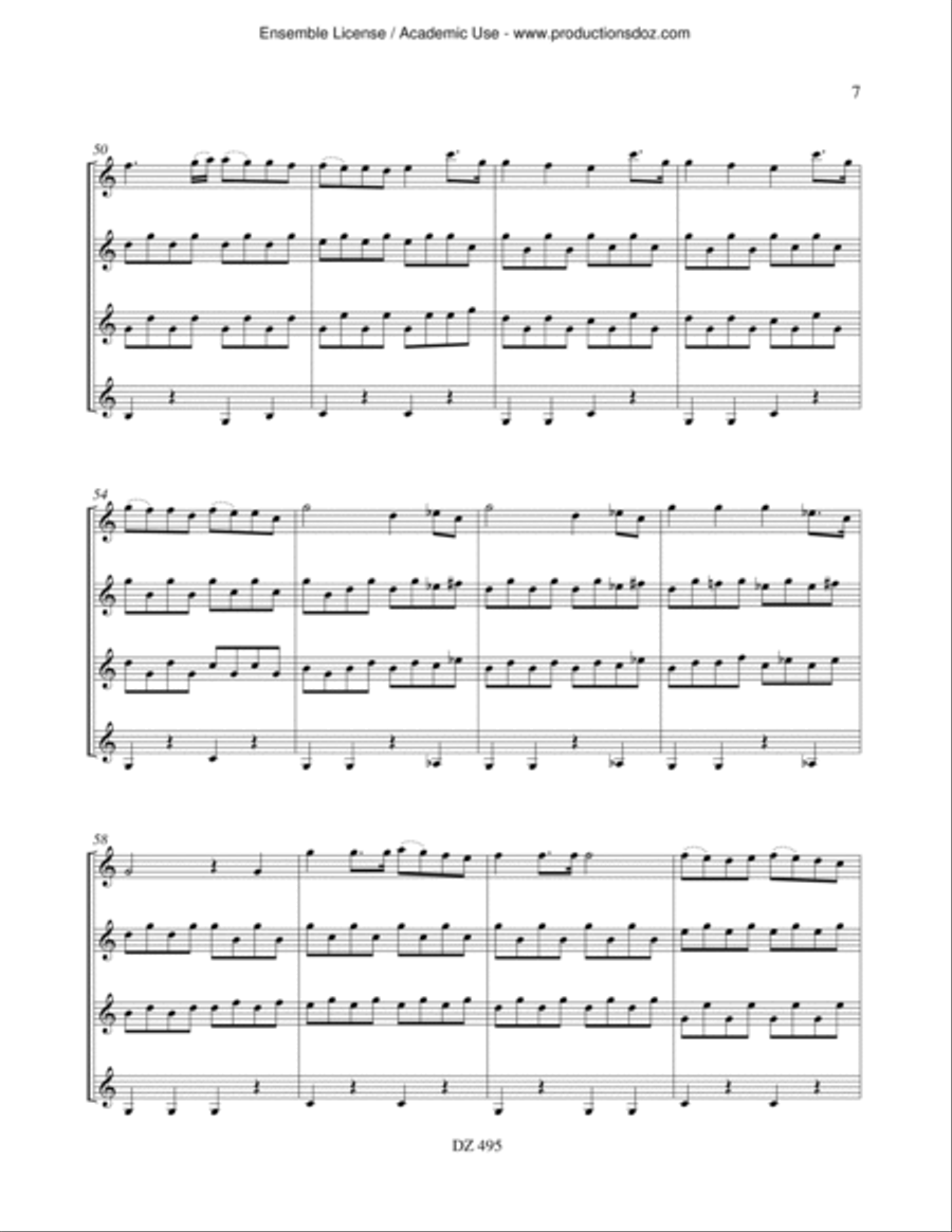 Sérénade Guitar Ensemble scores gallery preview page 6