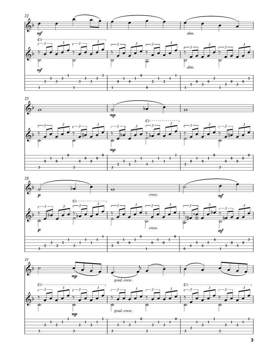 Reverie (Songs Without Words, Op. 85, No. 1) Flute scores gallery preview page 3