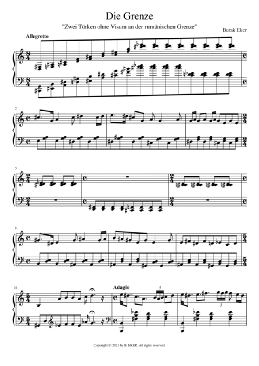 Die Grenze Piano Solo scores gallery preview page 3