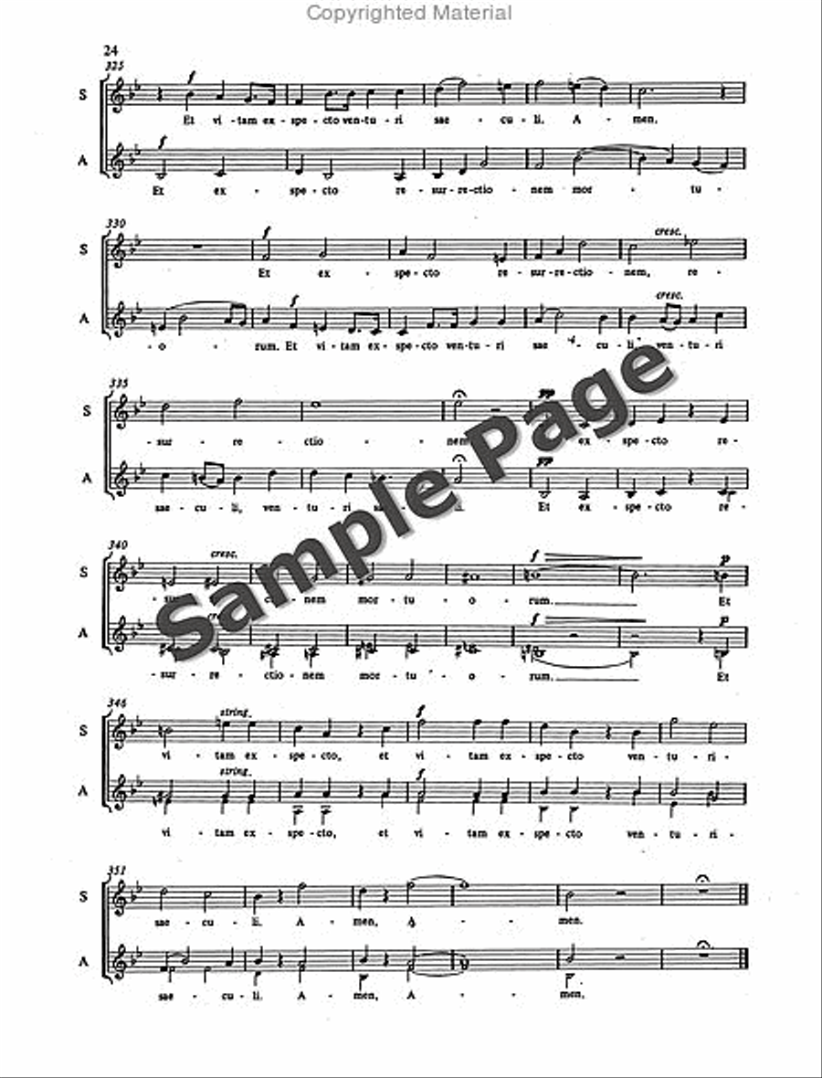 Mass in D Minor Mass in D Minor SSA scores gallery preview page 25