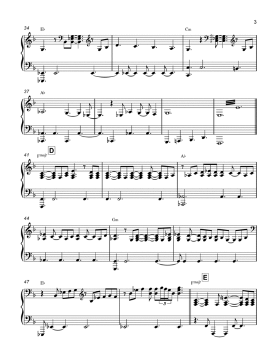 I Believe Piano Solo scores gallery preview page 3