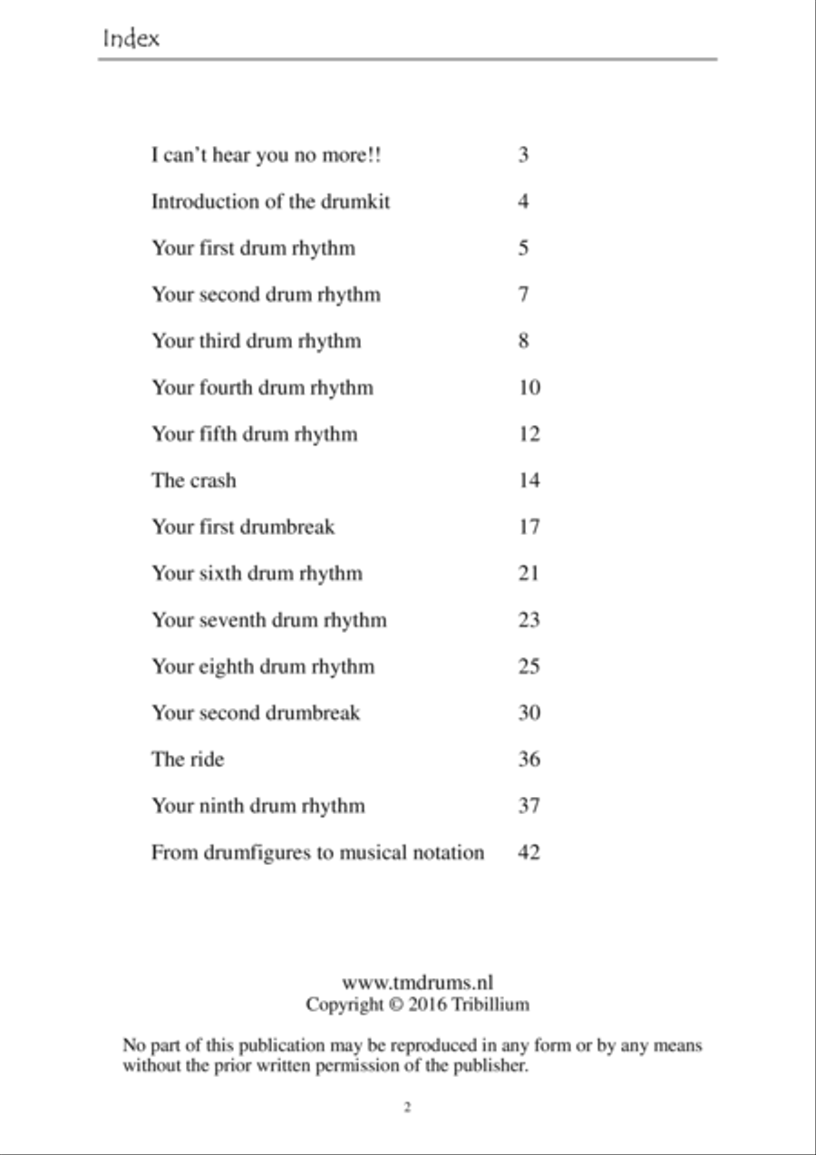 Drumkidz drumbook for children Drum Set scores gallery preview page 2