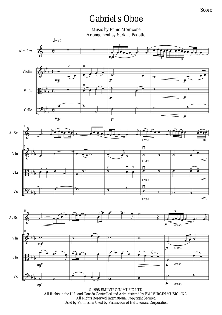 Nella Fantasia String Trio scores gallery preview page 1