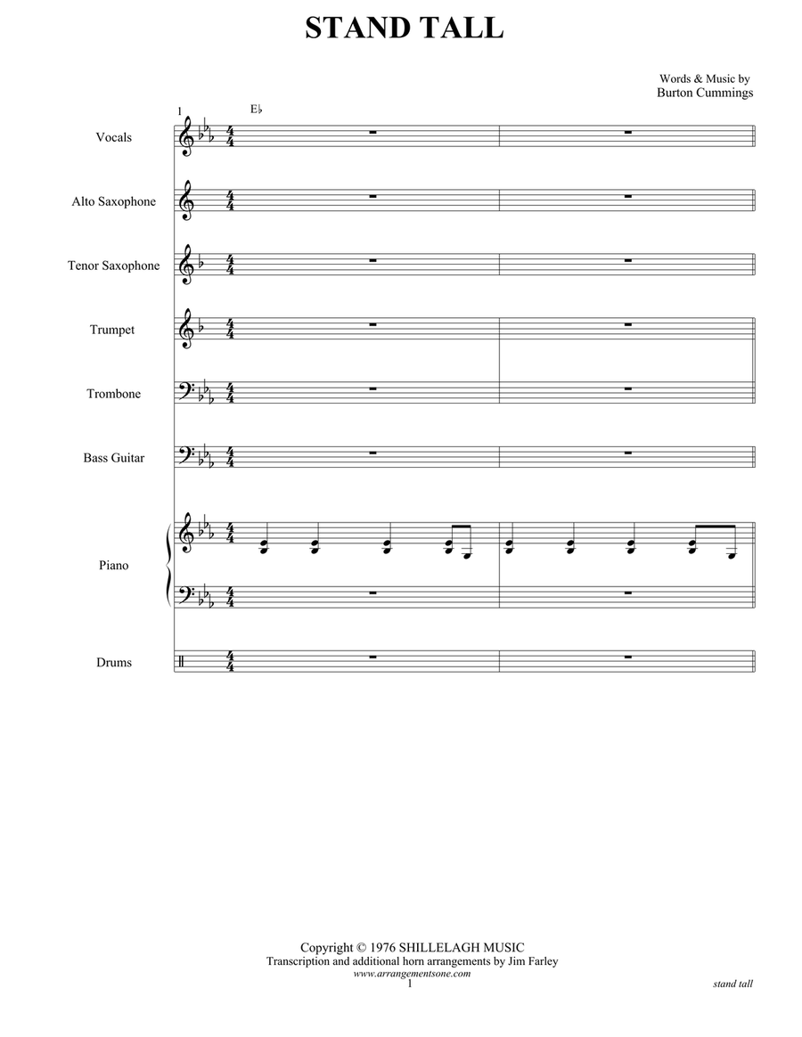 Stand Tall Large Ensemble scores gallery preview page 5