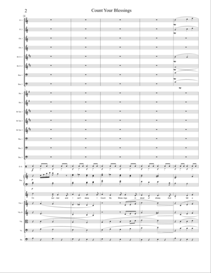 Count Your Blessings Instead Of Sheep Voice scores gallery preview page 2