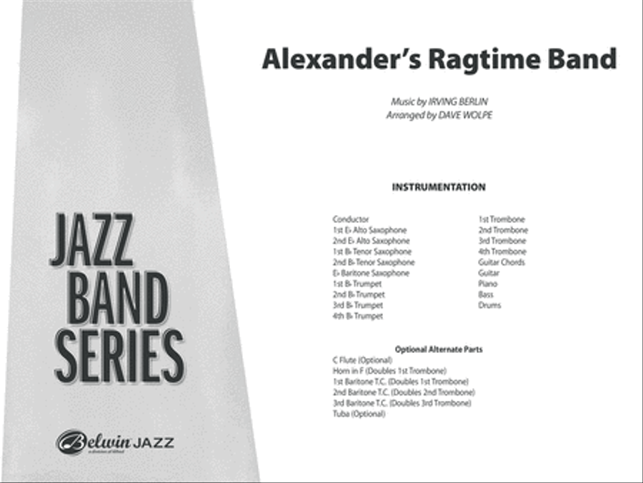 Alexander's Ragtime Band Jazz Ensemble scores gallery preview page 2