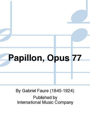 Book cover for Papillon, Opus 77