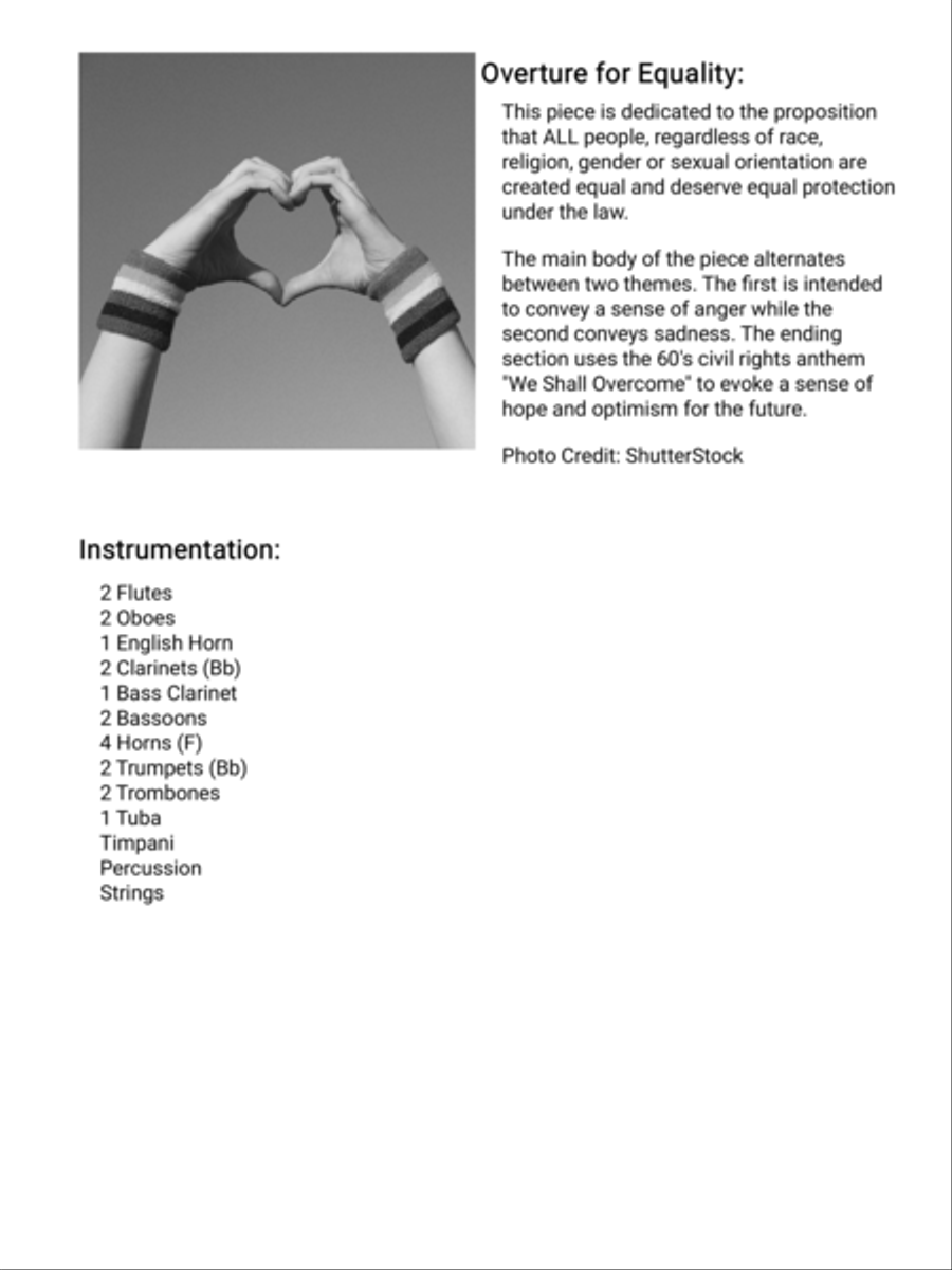 Overture for Equality (Orch) Full Orchestra scores gallery preview page 3