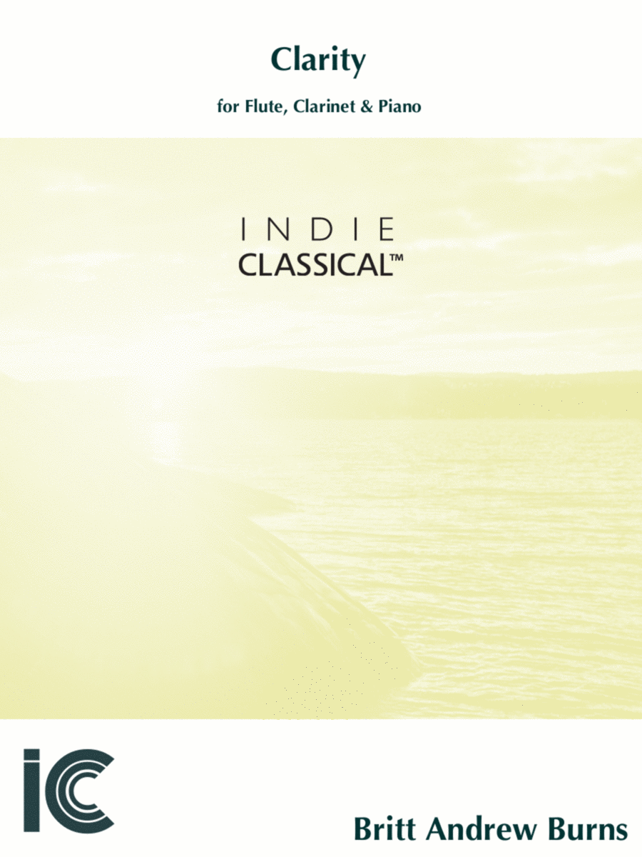 Clarity - for Flute, Bb Clarinet & Piano Woodwind Trio scores gallery preview page 1