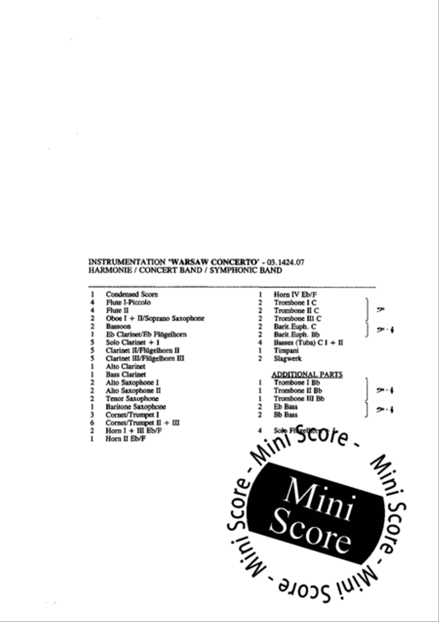 Warsaw Concerto Fanfare Band scores gallery preview page 4