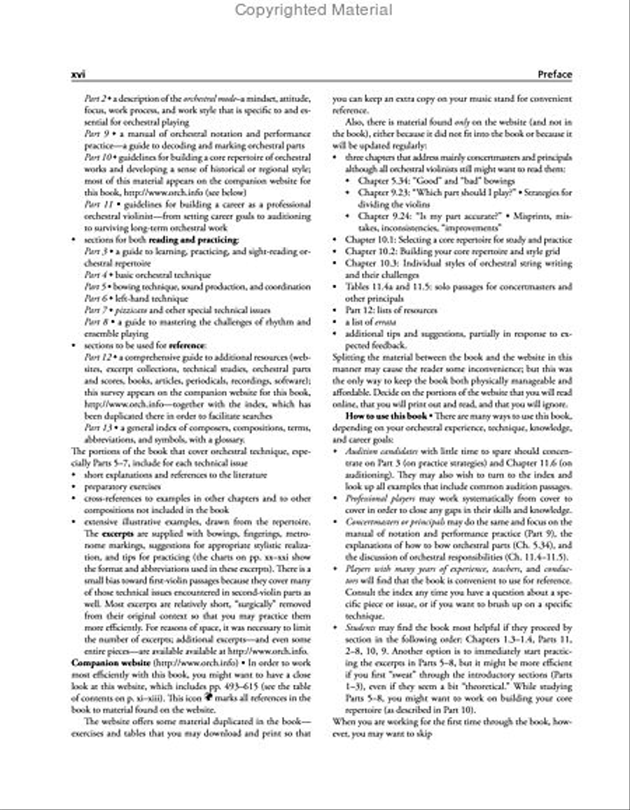 The Orchestral Violinist's Companion, Volumes 1 + 2 Violin scores gallery preview page 3