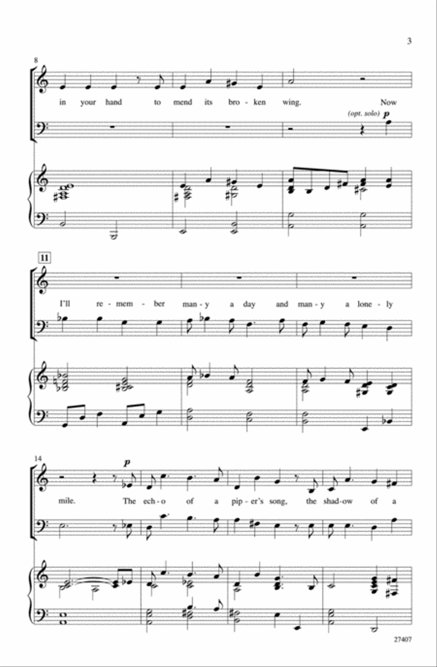The Shadow of Your Smile 4-Part scores gallery preview page 13