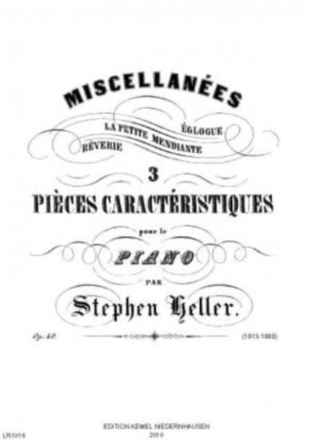 Miscellanees : 3 pieces caracteristiques pour le piano, op. 40