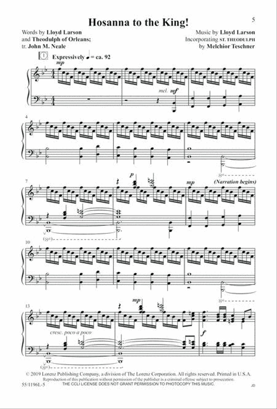 Calvary's Love - SAB Calvary's Love - SAB Divisi scores gallery preview page 5