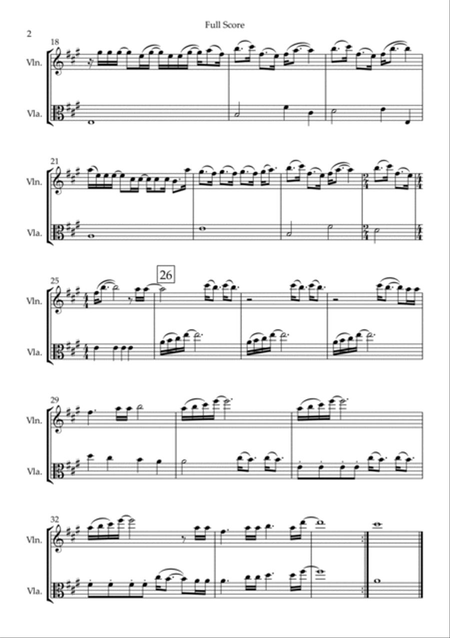 Never Enough String Duet scores gallery preview page 2
