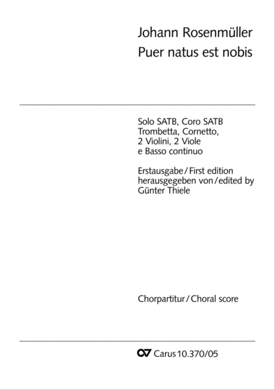 Puer natus est nobis 4-Part scores gallery preview page 2