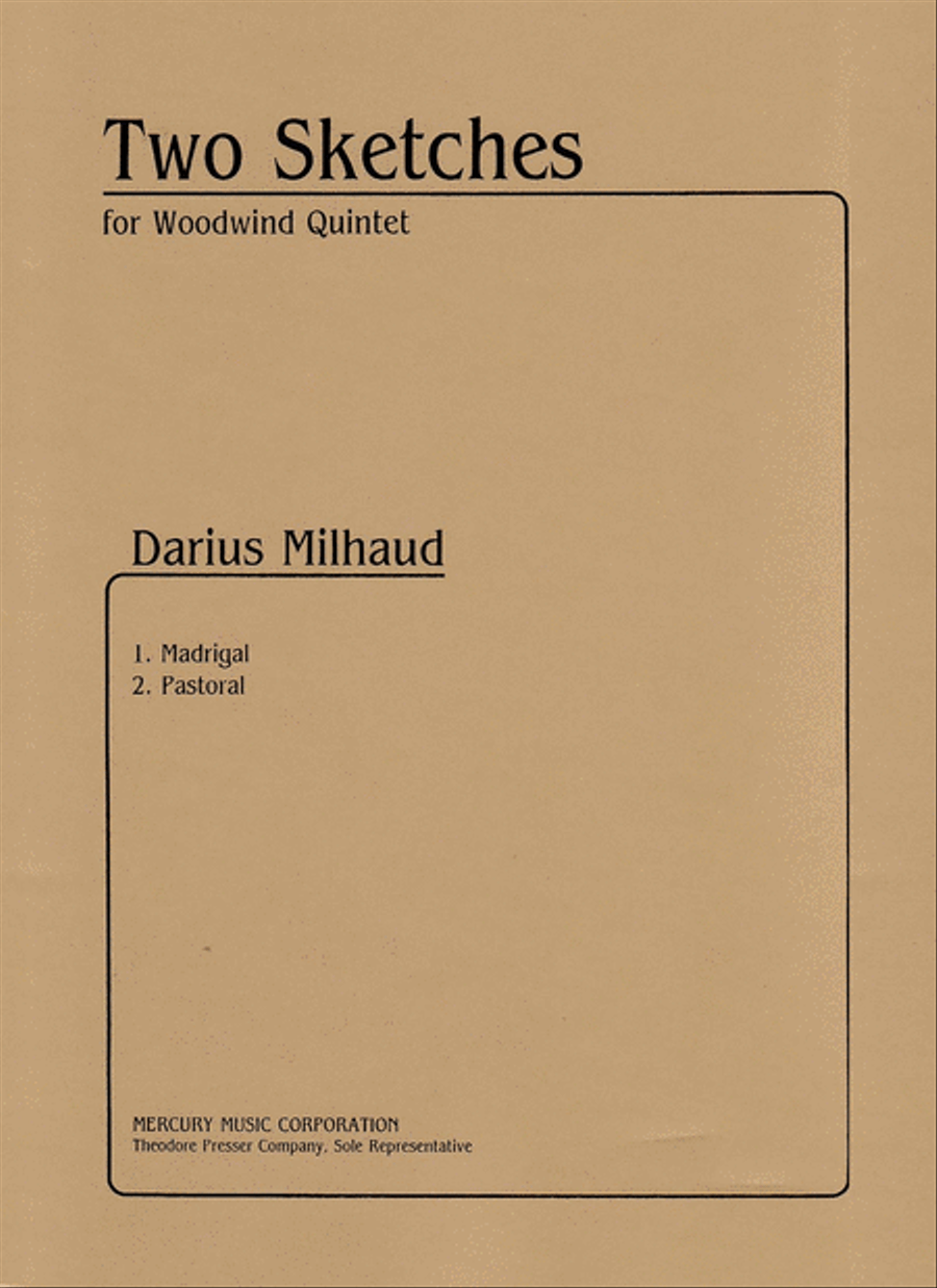 Two Sketches Woodwind Quintet scores gallery preview page 1