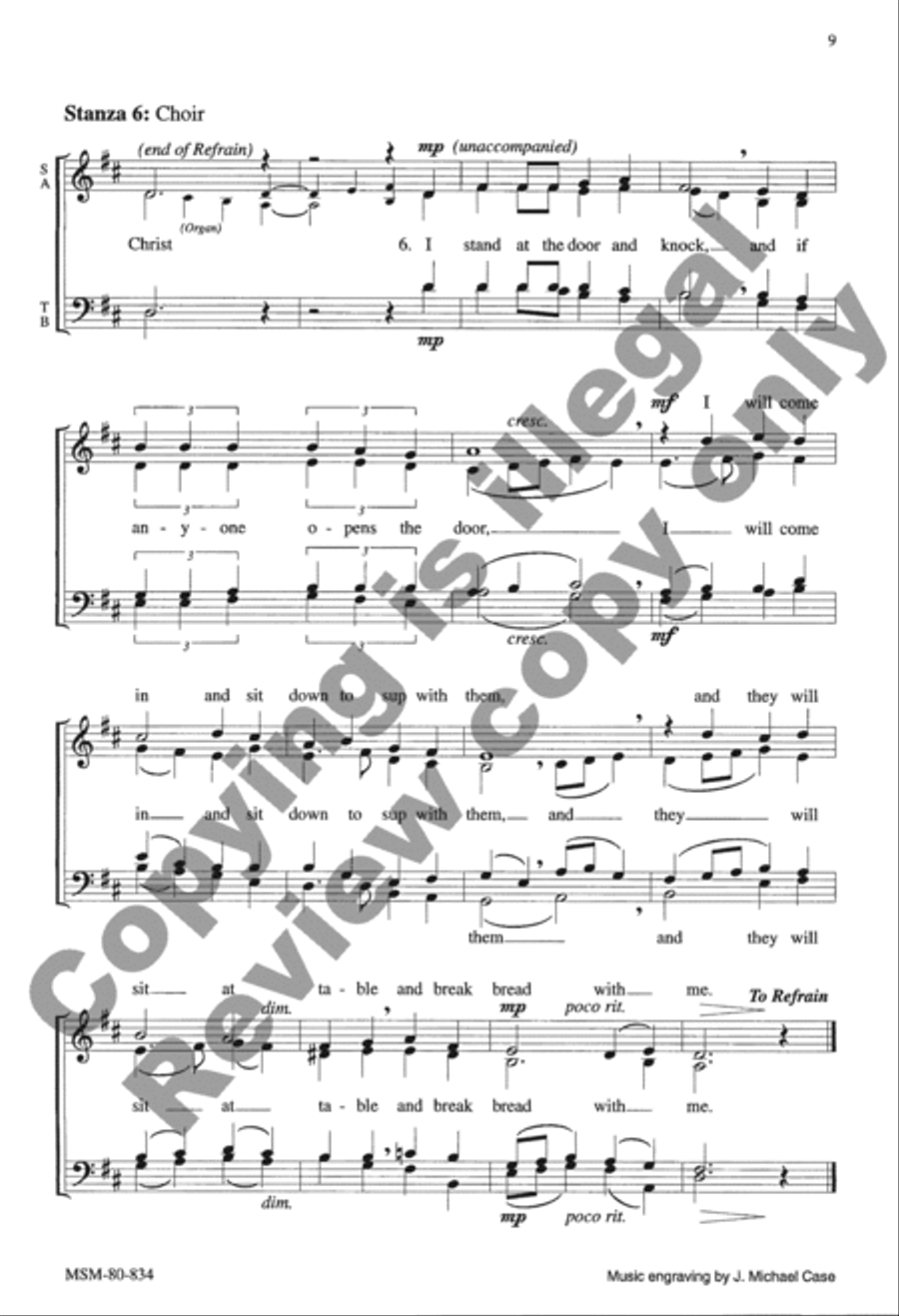 Though We Are Many, In Christ We Are One 4-Part scores gallery preview page 9