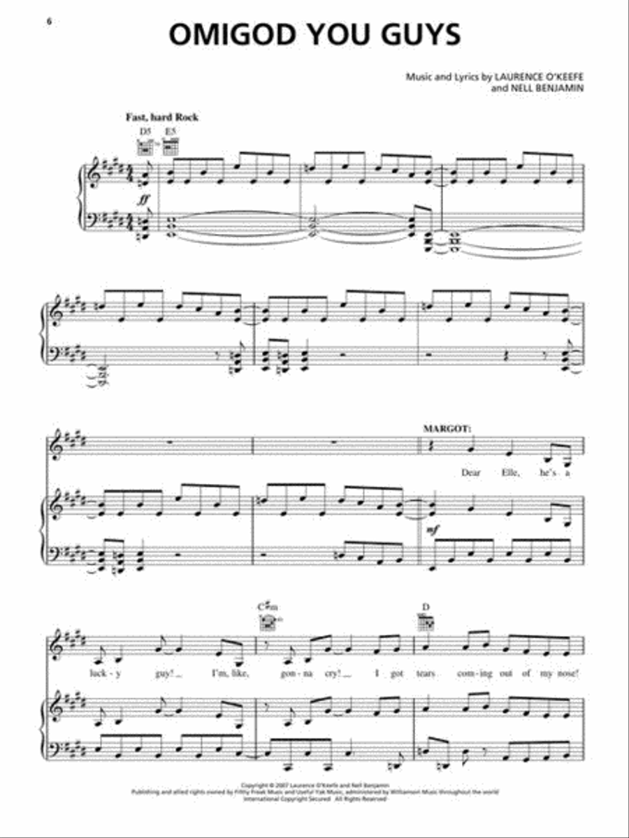 Legally Blonde – The Musical Piano, Vocal scores gallery preview page 5