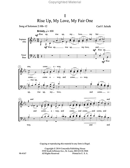 Four Choruses from the Song of Solomon
