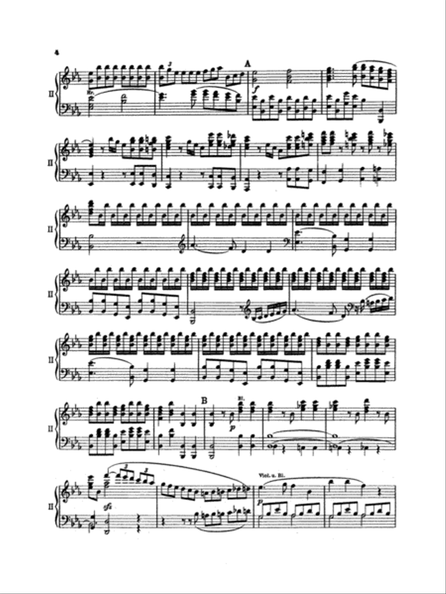 Mozart: Piano Concerto No. 22 in E flat Major, K. 482 Piano scores gallery preview page 4