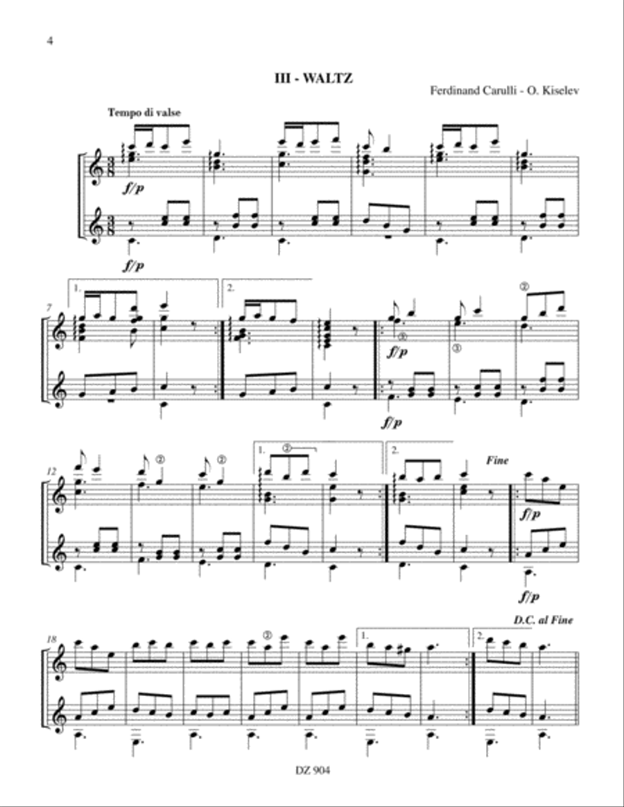 Ten Universal Duets Classical Guitar scores gallery preview page 4