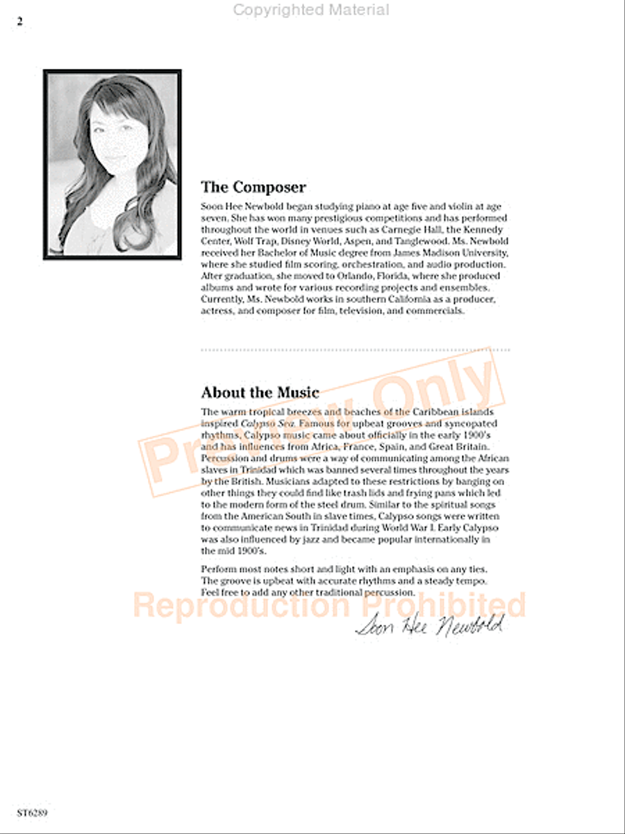 Calypso Sea String Orchestra scores gallery preview page 3