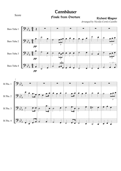 Richard Wagner - Tannhäuser (Pilgrim's Chorus) - Tuba Quartet image number null