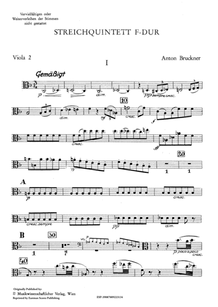 Quintet F major, Intermezzo D minor