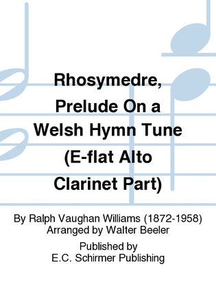 Rhosymedre, Prelude On a Welsh Hymn Tune (E-flat Alto Clarinet Part)