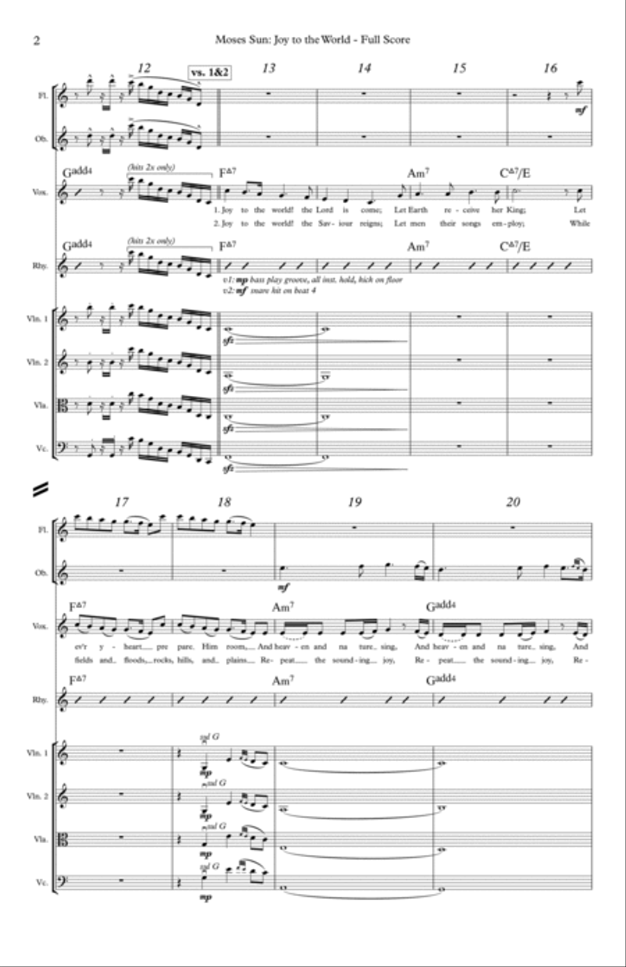 Joy to the World Joy to the World Chamber Orchestra scores gallery preview page 2