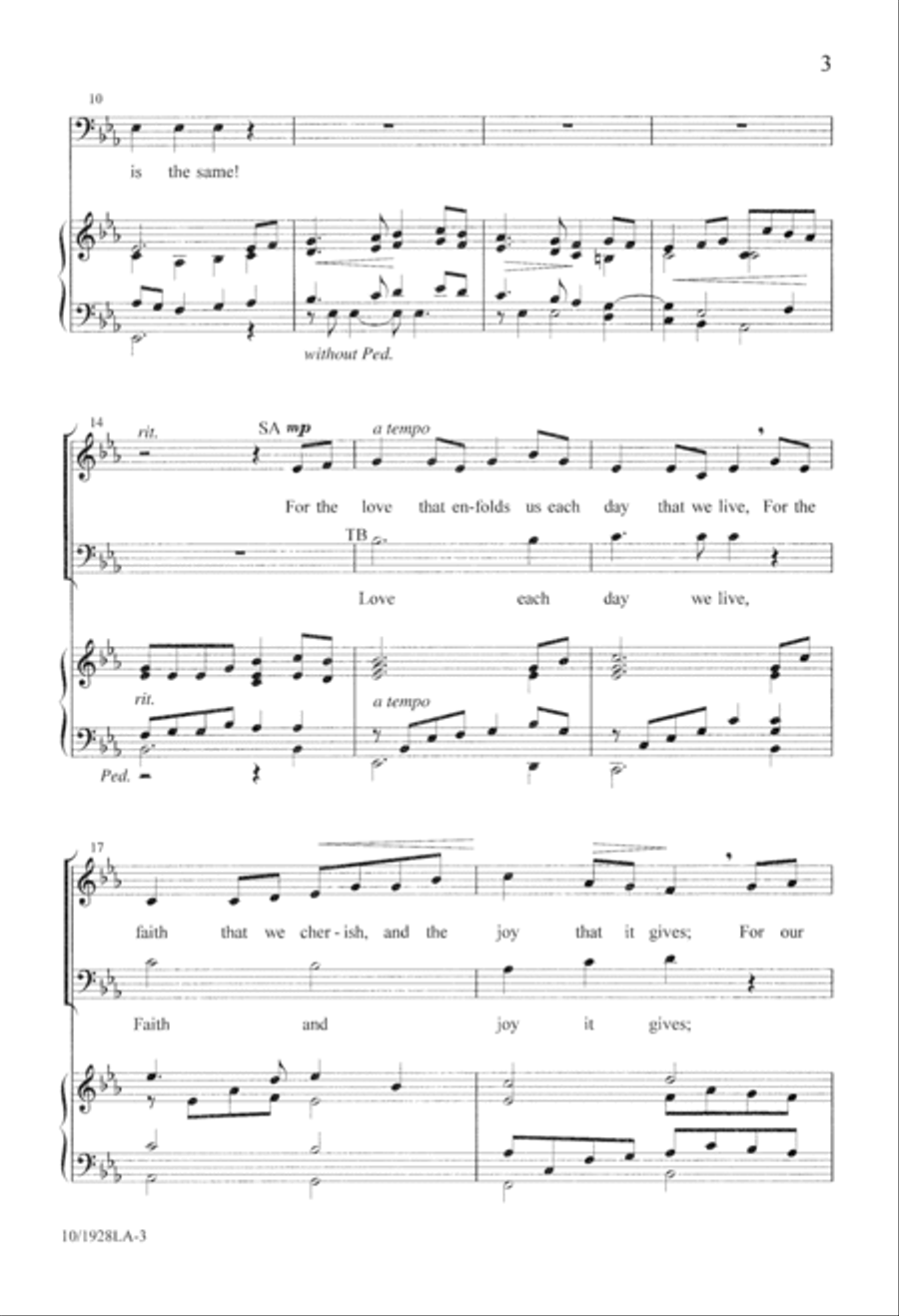 It is Good to Give Thanks 4-Part scores gallery preview page 3