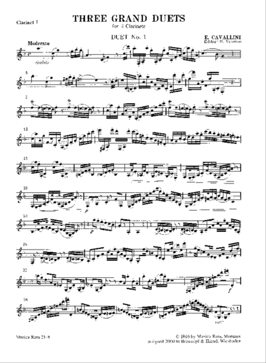 3 Grand Duets 3 Grand Duets Clarinet scores gallery preview page 2