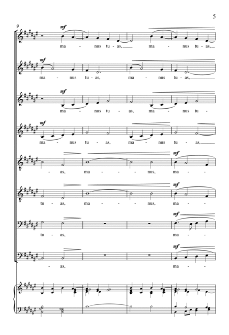 Your Hand in Mine (In manus tuas) SSAATTBB scores gallery preview page 4