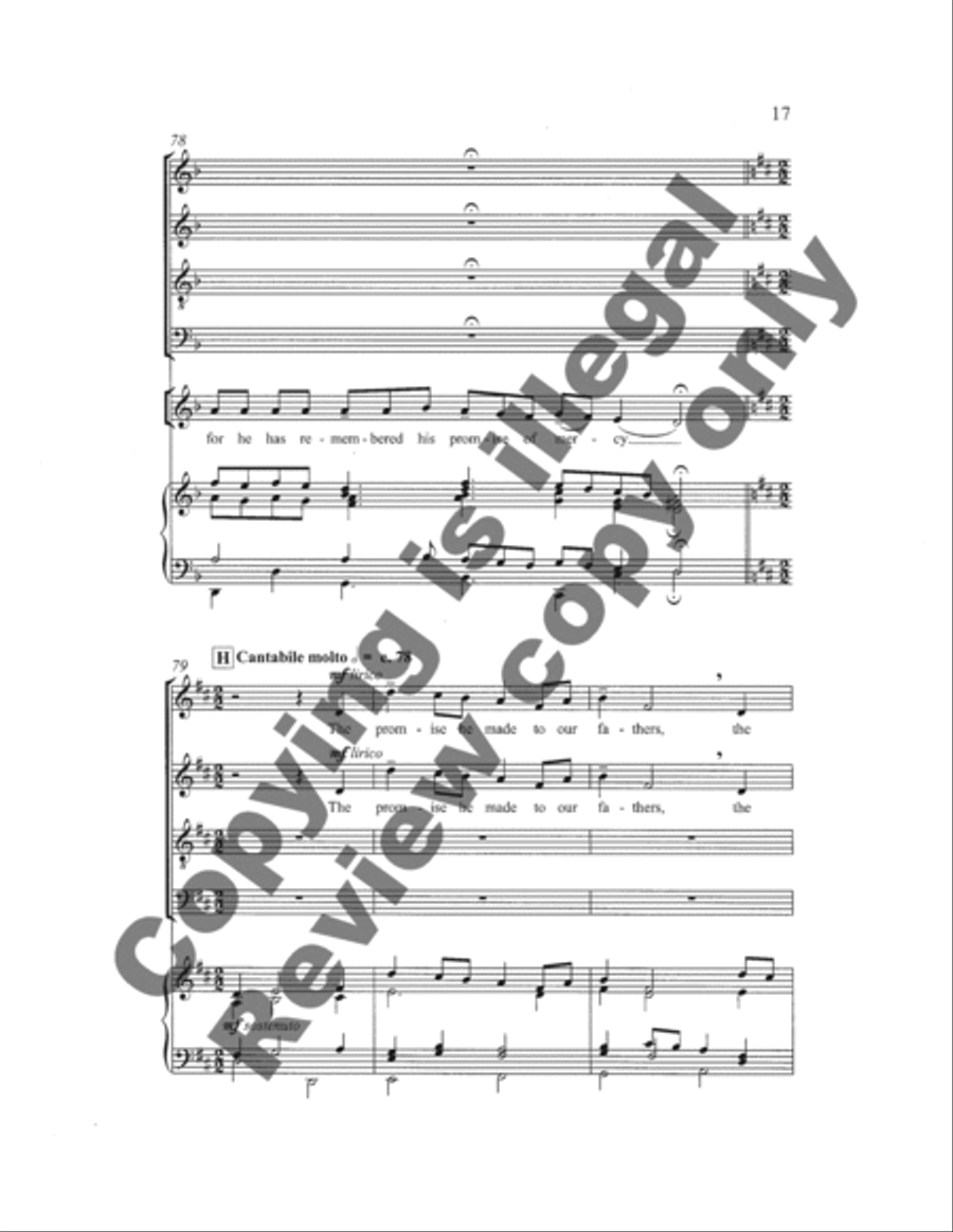 Magnificat Magnificat 4-Part scores gallery preview page 17