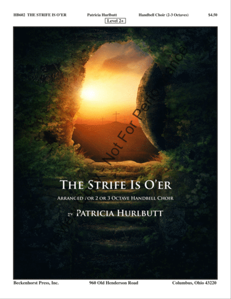 The Strife Is O'er - Hurlbutt 3-Octaves scores gallery preview page 2
