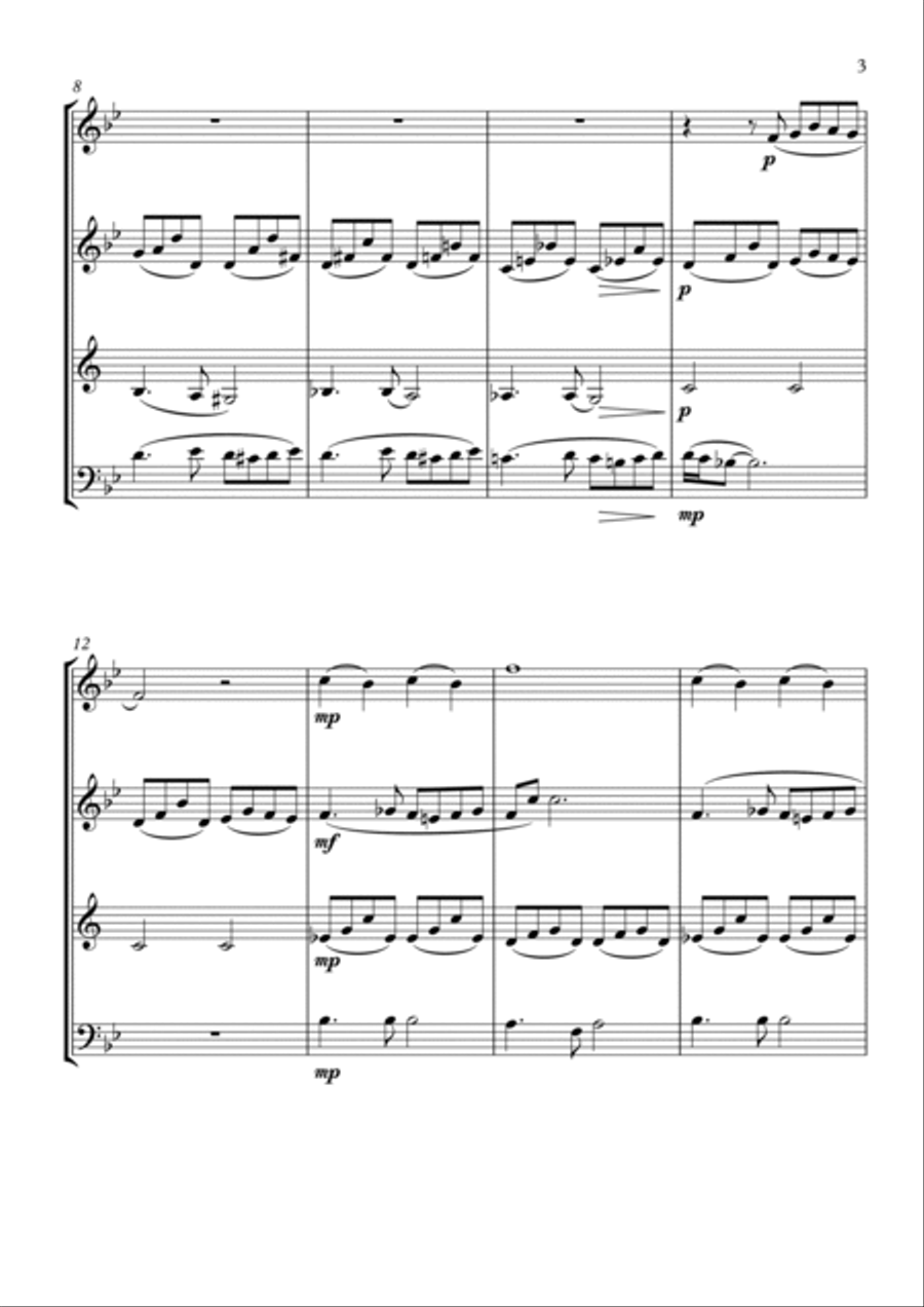 Ben Ben Woodwind Quartet scores gallery preview page 3