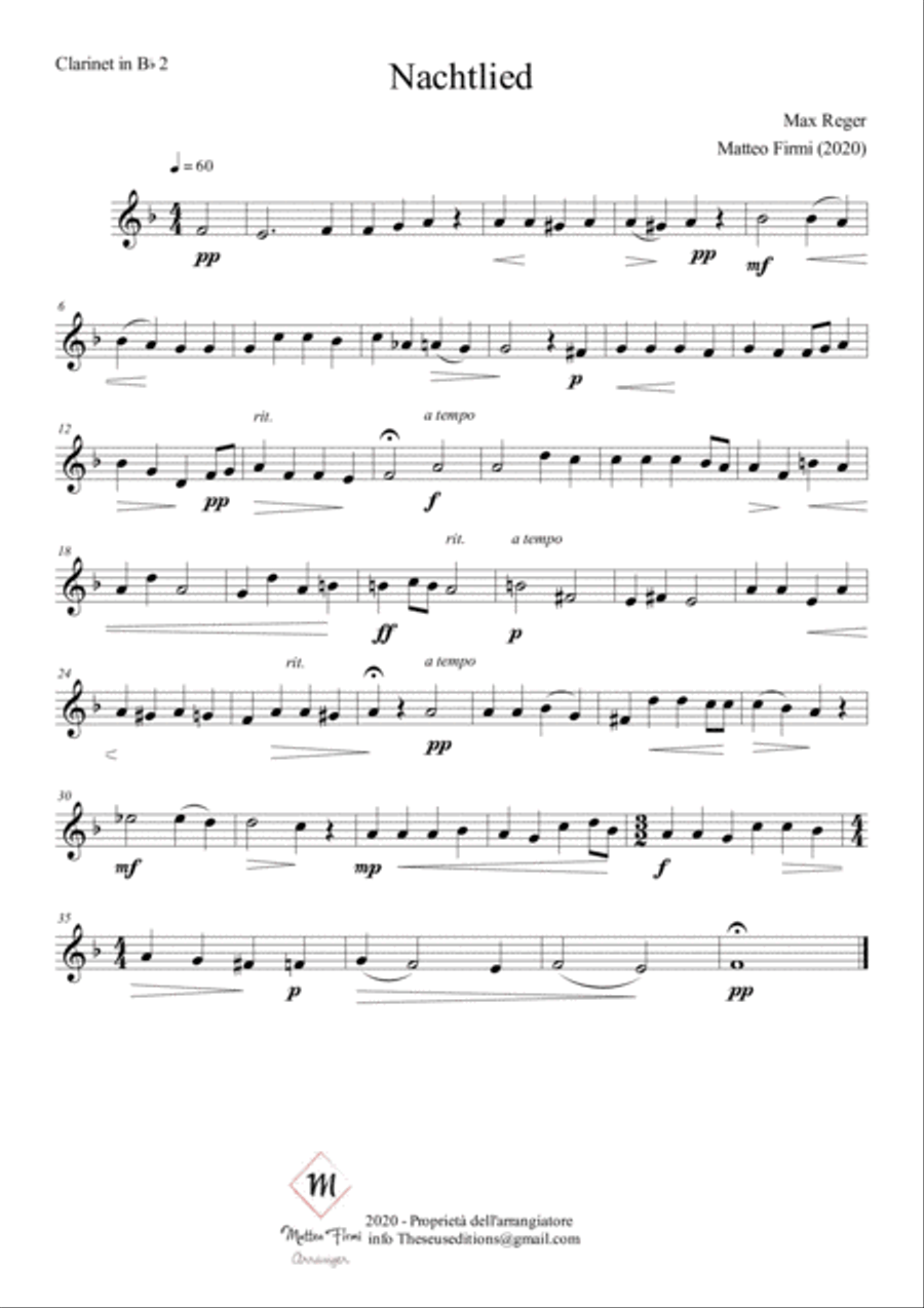 Max Reger - NachtLied Choir scores gallery preview page 3